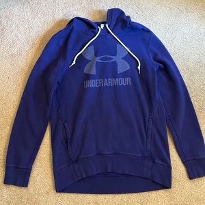 Navy blue womens under armour sweatshirt size M